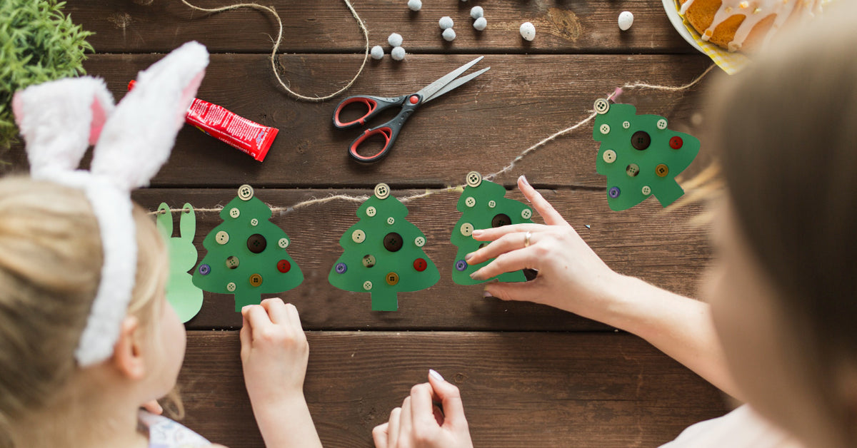 SHAPES ETC. Holiday Evergreen Tree Assorted Green Color Cut-Outs - 3in