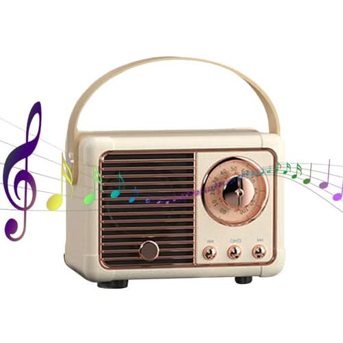 Bluetooth Compact Retro Speakers with Radio - TrendDora