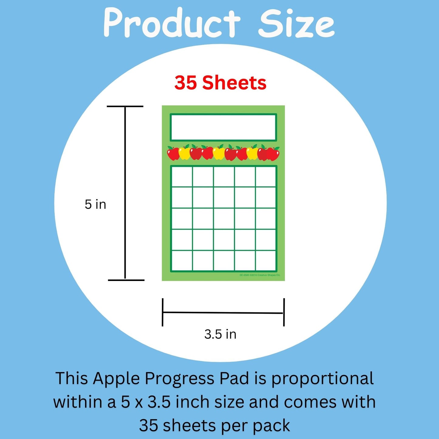 SHAPES ETC. Progress Pads - Apple