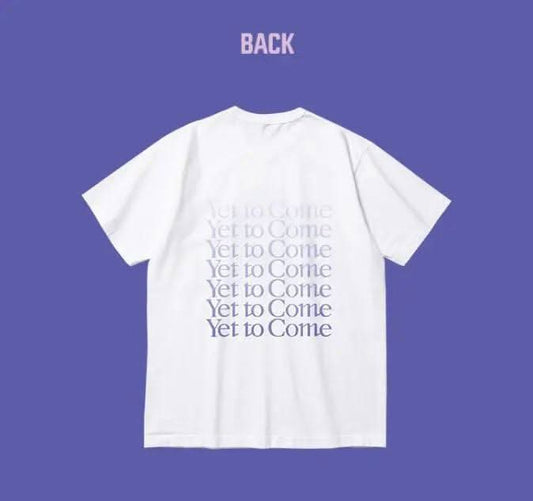 Hybe BTS Embrace Memories limited edition T-shirt featuring "Yet To Come in Busan" design, casual cotton apparel for fans.