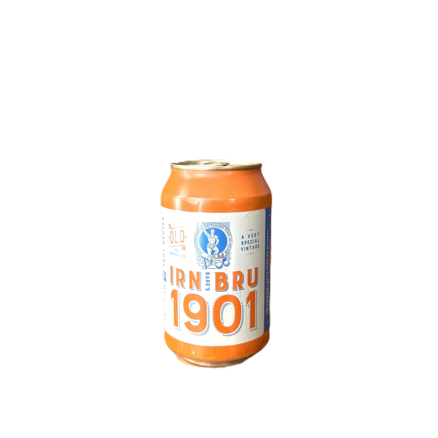 Irn-Bru 1901 vintage soda bottle from Yum At Hart, featuring classic Scottish soda recipe and vintage label design.