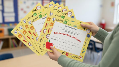 SHAPES ETC. Recognition Certificate - Kindergarten Diploma