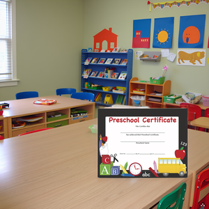 SHAPES ETC. Recognition Certificate - Preschool Certificate