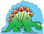 SHAPES ETC. Mini Notepad - Stegosaurus Dinosaur