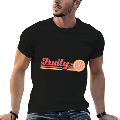 Retro Fruity Lesbian Subtle Lesbian LGBTQ Gay Pride Month  Oversized Silhouette T-Shirt