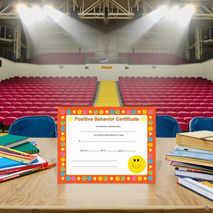 SHAPES ETC. Recognition Certificate - Positive Behavior