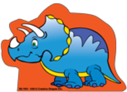 SHAPES ETC.  Notepad - Triceratop Dinosaur