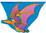 SHAPES ETC. Mini Notepad - Pterodactyl Dinosaur