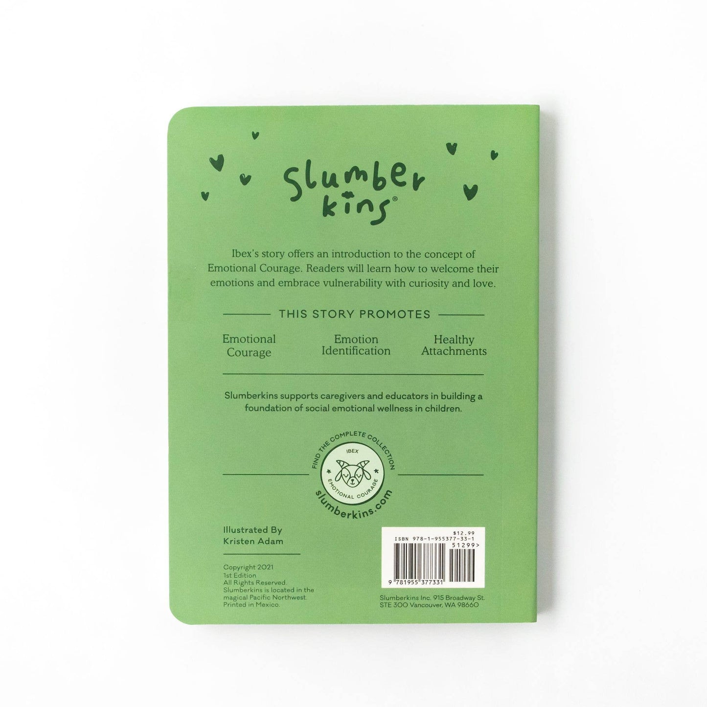 Slumberkins Book - Ibex Greets His Feelings: Intro Emotional Courage