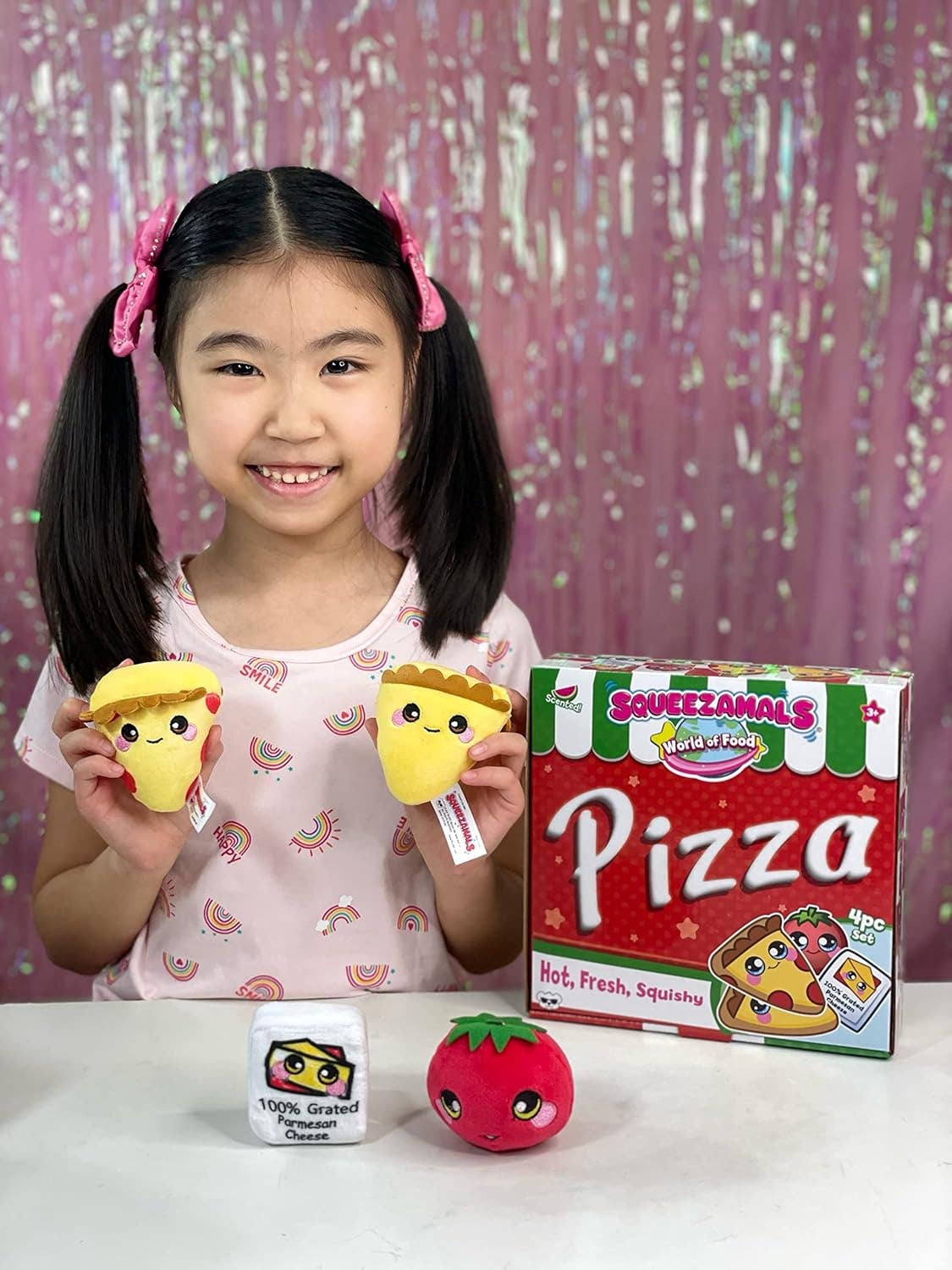 Squeezamals World of Food- New York Pizza Kids Playset