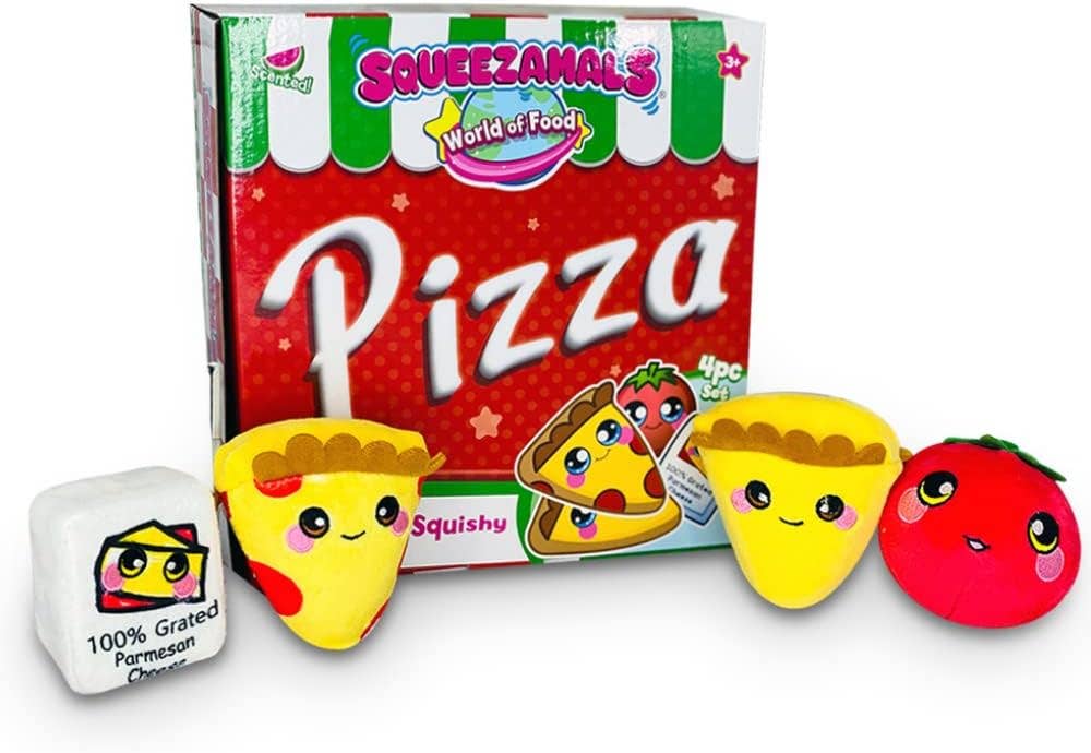 Squeezamals World of Food- New York Pizza Kids Playset