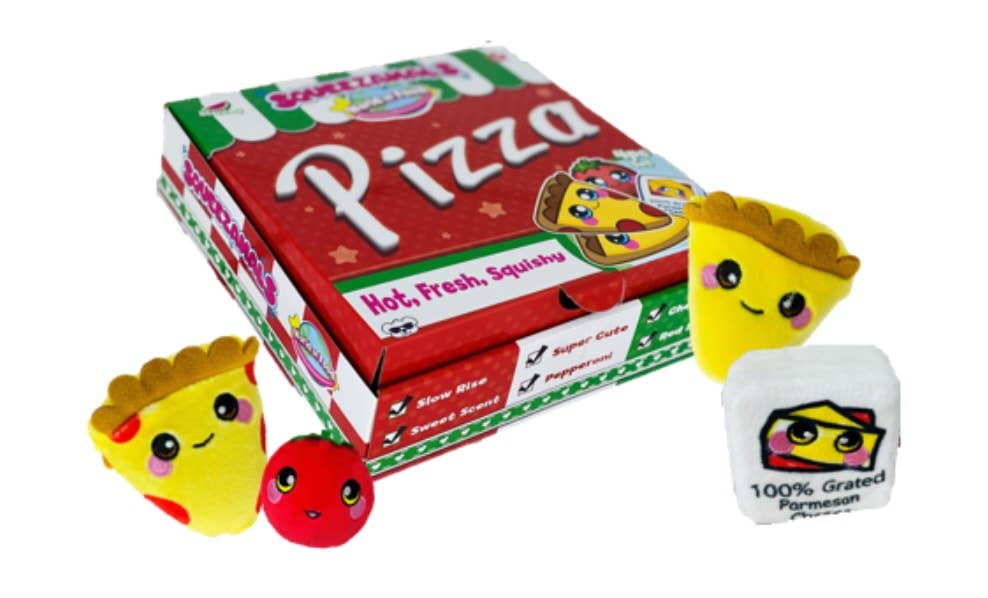 Squeezamals World of Food- New York Pizza Kids Playset