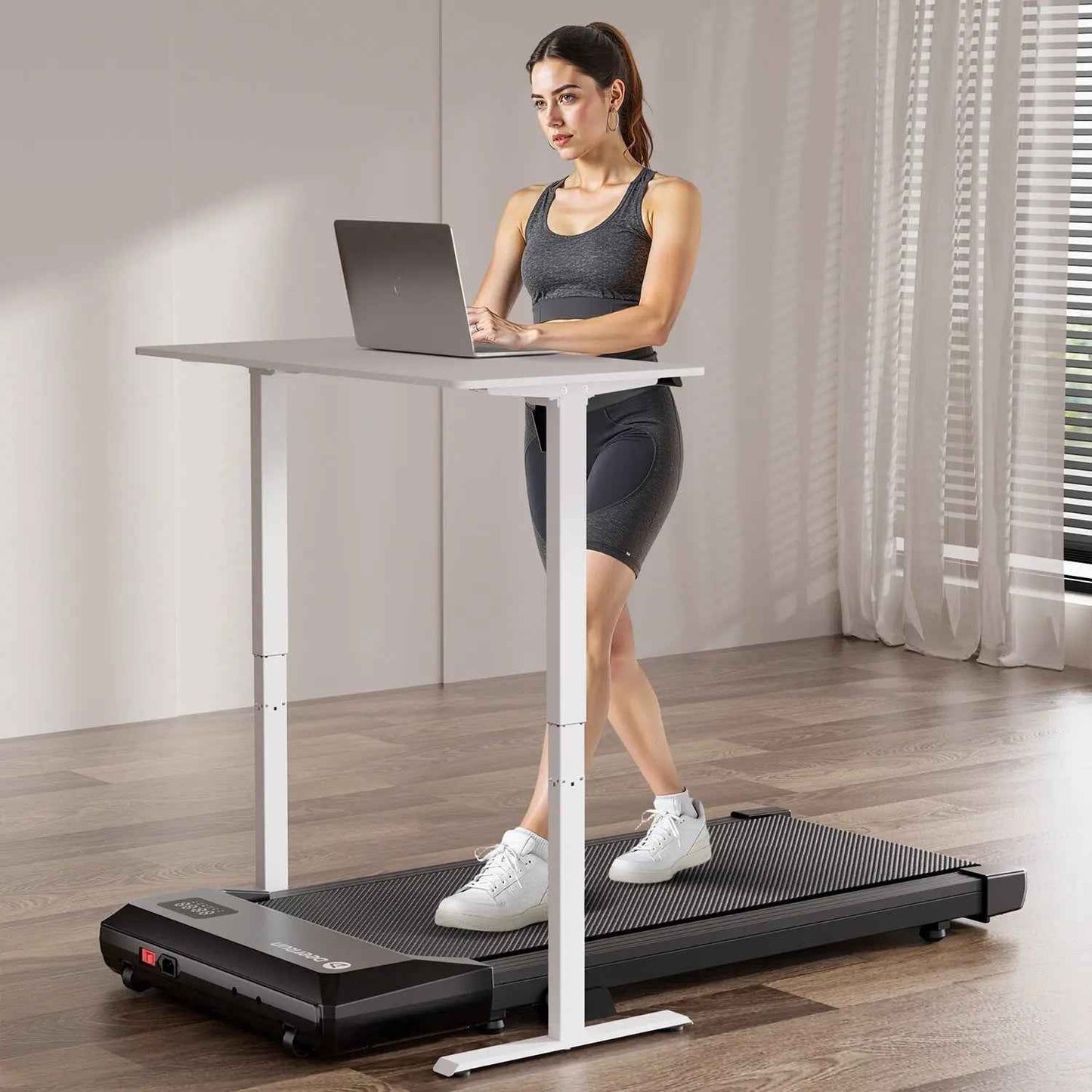 DeerRun Q2 Urban Smart Walking Pad with Incline Treadmill Remote Control