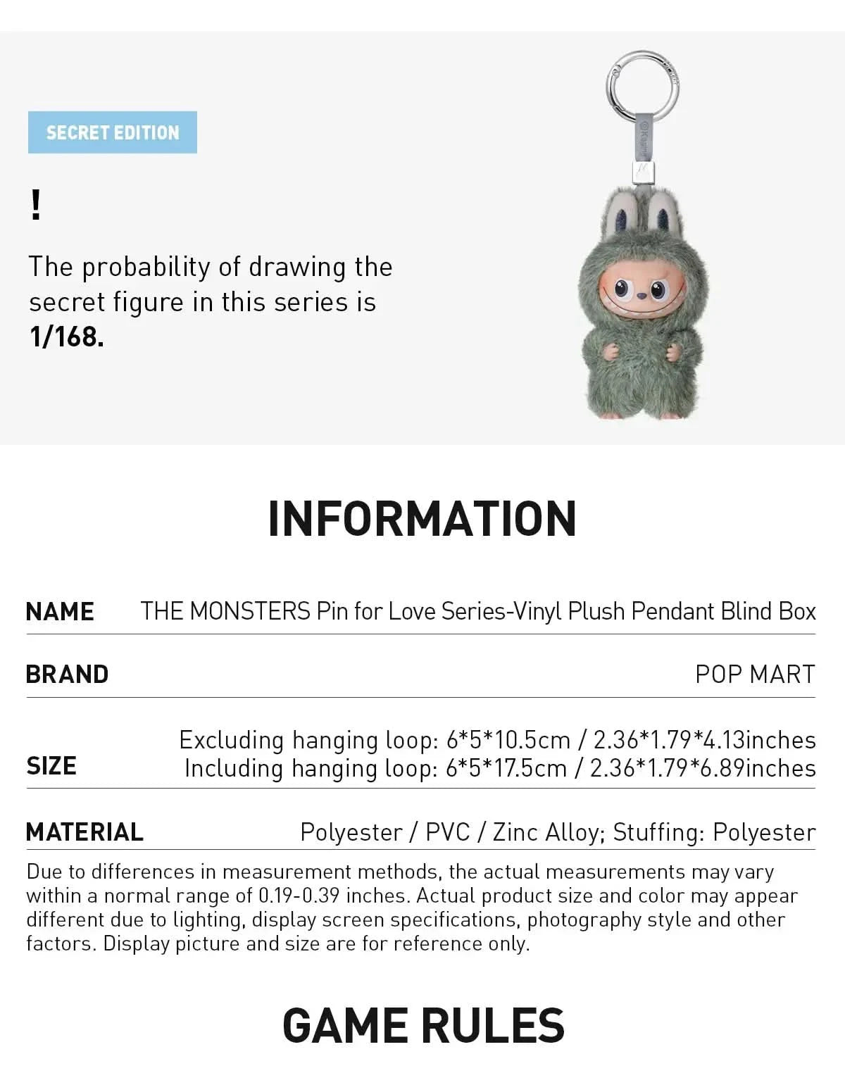 Pop Mart Labubu Pin for Love Series Blind Box (A-M) Yellow BuBu Craze