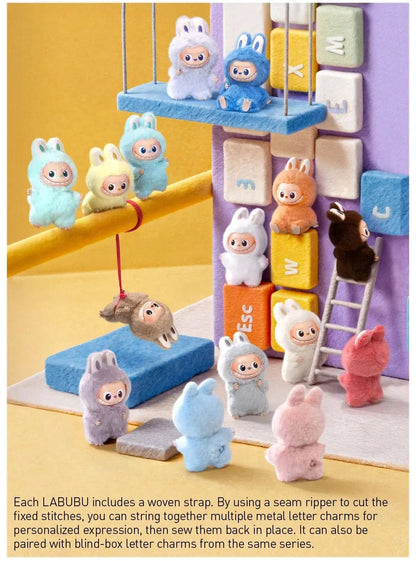 Pop Mart Labubu Pin for Love Series Blind Box (N-Z) Blue BuBu Craze