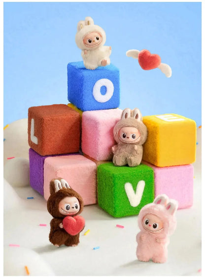 Pop Mart Labubu Pin for Love Series Blind Box (N-Z) Blue BuBu Craze