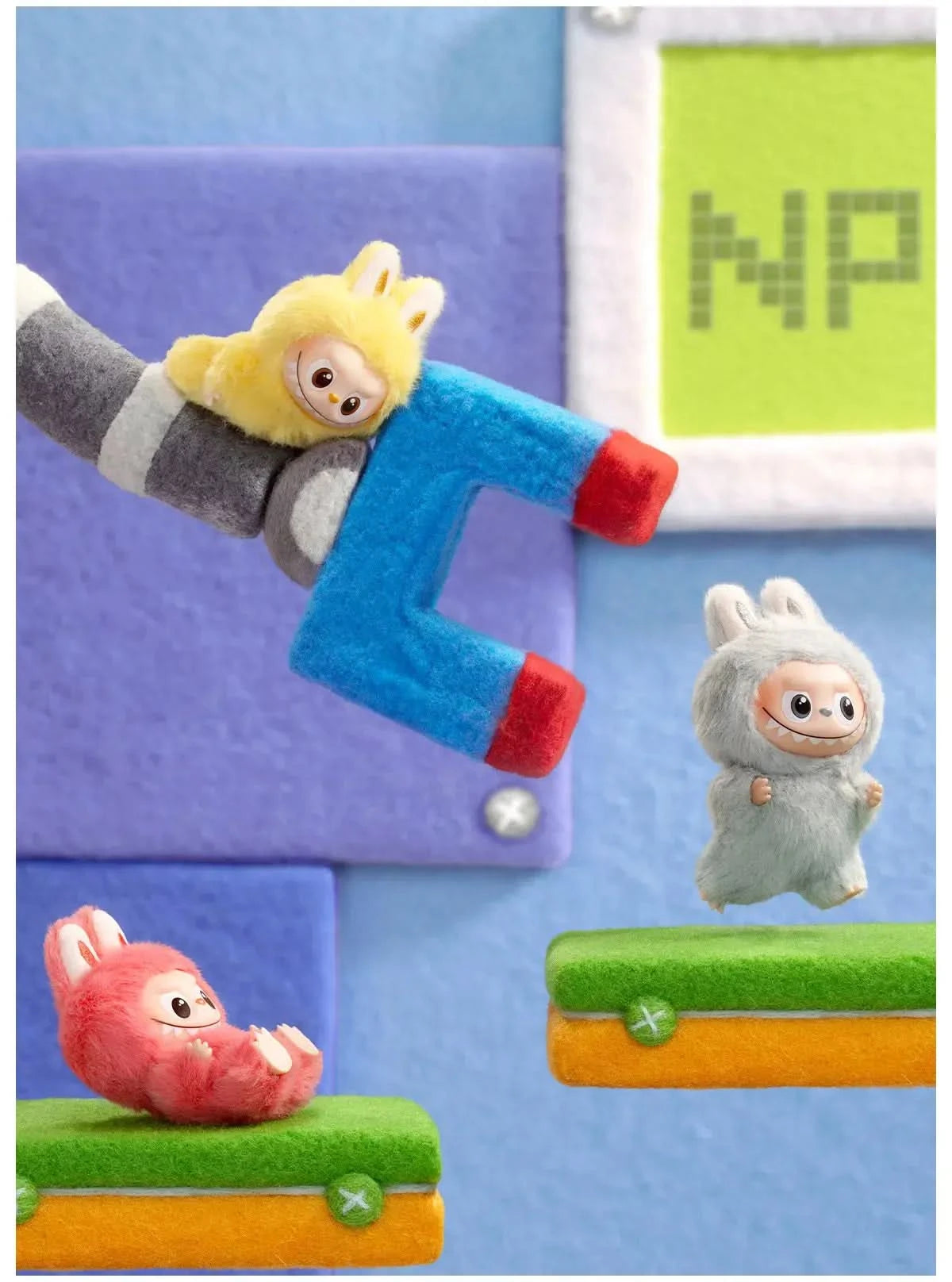 Pop Mart Labubu Pin for Love Series Blind Box (A-M) Yellow BuBu Craze