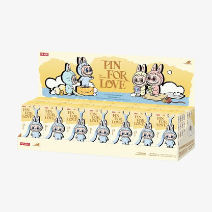 Pop Mart Labubu Pin for Love Series Blind Box (A-M) Yellow BuBu Craze