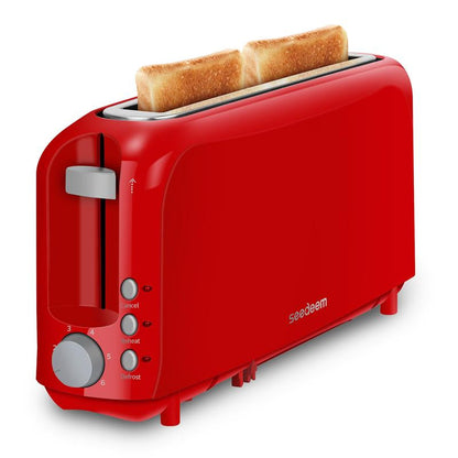 Fits-Anywhere 750W Slim Toaster with 6 Shade Settings, Cancel, Reheat & Defrost, Removable Crumb Tray - Perfect Toast Every Time!