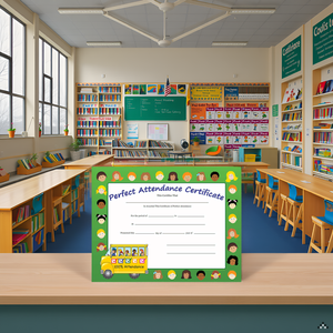 SHAPES ETC. Recognition Certificate - Perfect Attendance