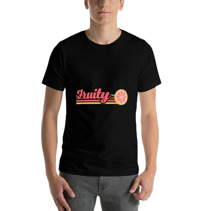 Retro Fruity Lesbian Subtle Lesbian LGBTQ Gay Pride Month  Oversized Silhouette T-Shirt