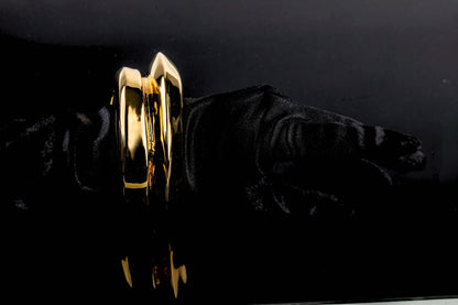 Isa Sculptural Gold Cuff Bracelet