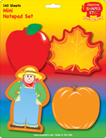 SHAPES ETC. Mini Notepad Set - Fall