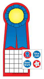 SHAPES ETC. Incentive Sticker Set - Blue Ribbon