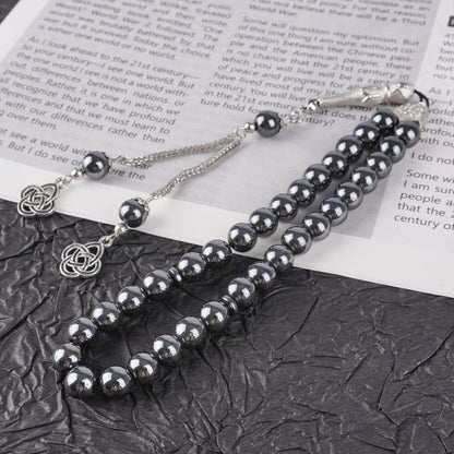 33 Bead Black Obsidian Tasbeeh(MR085)