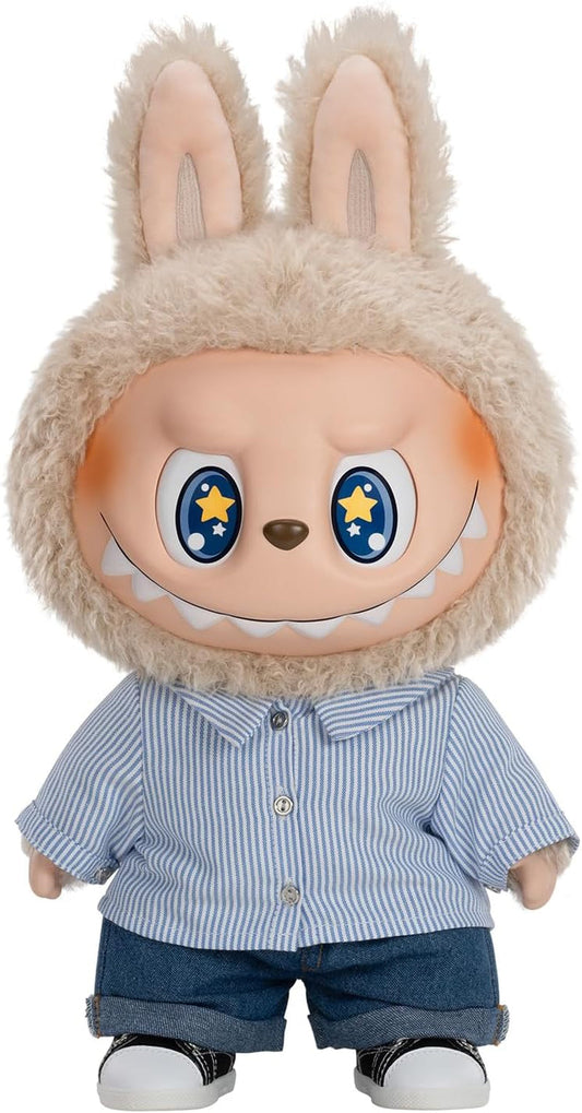 BazaarBox POP MART The Monsters Flip with Me vinyl plush doll, 15.75-inch collectible toy for modern home decor and desk accessories.