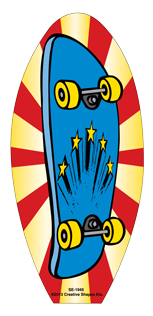 SHAPES ETC. Large Notepad - Skateboard