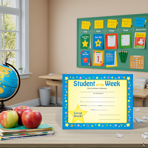 SHAPES ETC. Recognition Certificate - Student of the Week