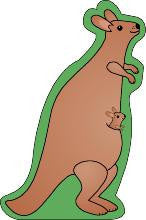 SHAPES ETC.  Large Notepad - Kangaroo