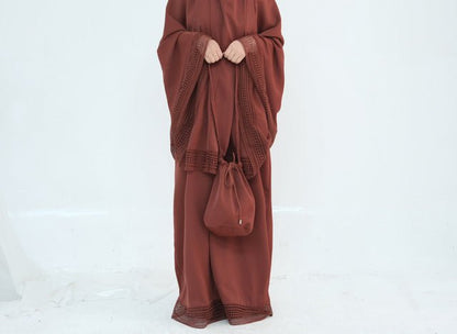 4-Piece Nida Prayer Set with Lace Trim(MK031)