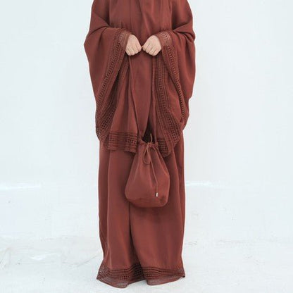 4-Piece Nida Prayer Set with Lace Trim(MK031)