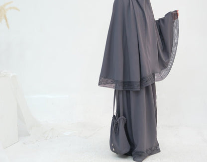 4-Piece Nida Prayer Set with Lace Trim(MK031)