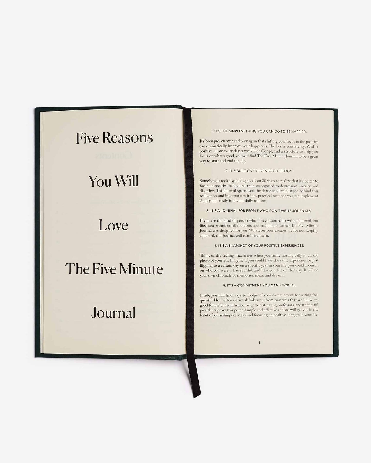 The Five Minute Journal - Earth Green
