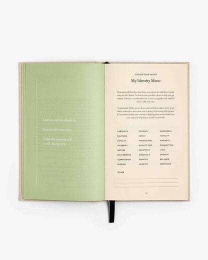 The Three Question Journal - Linen