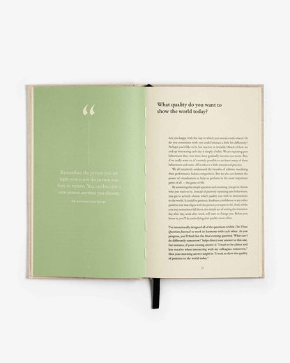 The Three Question Journal - Linen