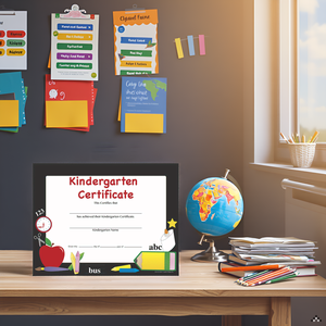 SHAPES ETC. Recognition Certificate - Kindergarten Certificate