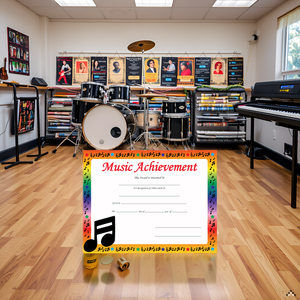 SHAPES ETC. Recognition Certificate - Music Achievement