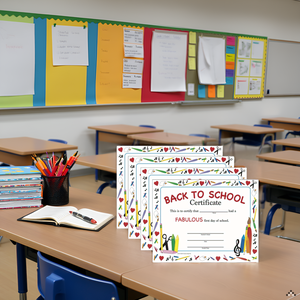 SHAPES ETC. Recognition Certificate - Welcome Back to School