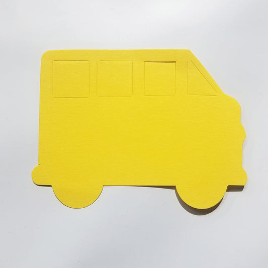 SHAPES ETC. Small Single Color Cut-Out - School Bus