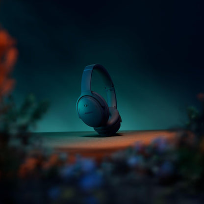 Bose QuietComfort Headphones - Wireless Bluetooth Headphones, Active Over Ear Noise Cancelling and Mic, USB-C Charging, Deep Bass, Up to 24 Hours of Playtime, Black