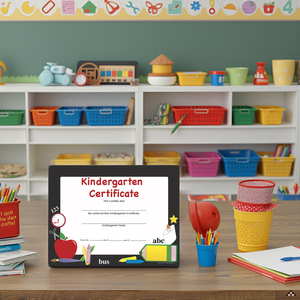 SHAPES ETC. Recognition Certificate - Kindergarten Certificate