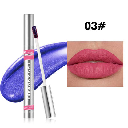 KAISASA Long-Lasting Waterproof Peel-Off Lipstick, Liquid Lipstick, with 24Hrs of Smooth, Buildable Color, Moisturizing Shine