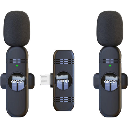 KP-M115 Best-Selling Wireless Lavalier Microphone New Model For Vlogs Livestreaming And Short-Video Recording Features Digital Display In Stock