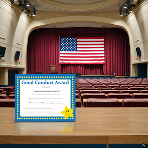 SHAPES ETC. Recognition Certificate - Good Conduct
