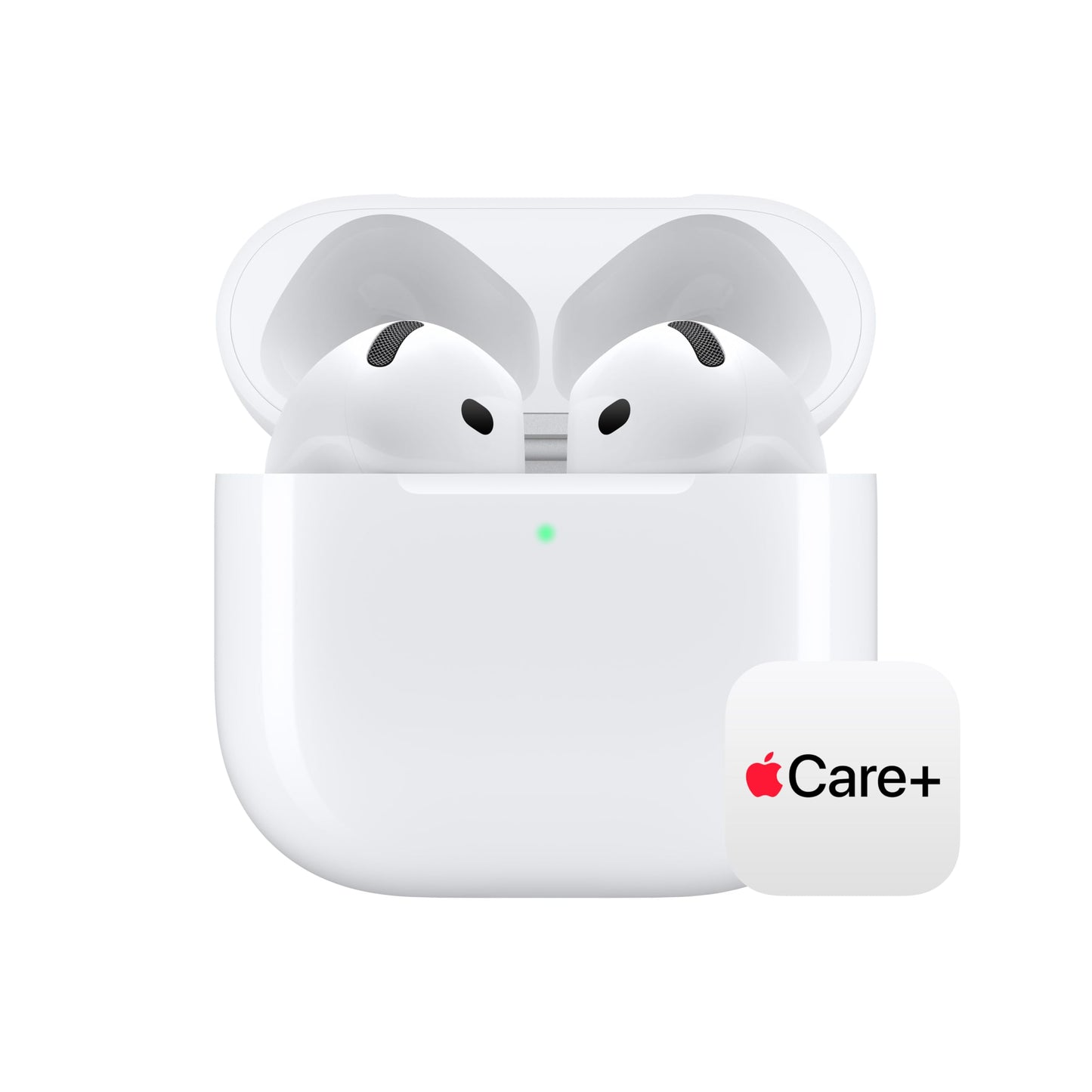 Apple AirPods 4 Wireless Earbuds, Bluetooth Headphones, Personalized Spatial Audio, Sweat and Water Resistant, USB-C Charging Case, H2 Chip, Up to 30 Hours of Battery Life, Effortless Setup for iPhone