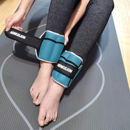 1 Pair 2 3 5 10 Lbs Adjustable Ankle Weights for Women Men Kids, Strength Training Wrist and Ankle Weights Sets for Gym, Fitness Workout, Running, Lifting - Black Grey Pink Blue Purple